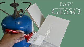 How to make Gesso at home for Oils Egg Tempera or Acrylics [upl. by Ankney]