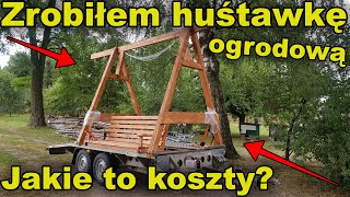 Zrobiłem dużą huśtawkę ogrodową 4 osobową  2 stanowiska dla dzieci  Jaki koszt  Prezentacja [upl. by Ettelimay83]