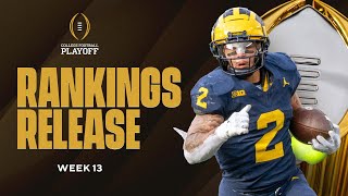 Penultimate CFP Rankings Release Ohio State DROPS FOUR spots Oregon moves UP to No 5  CBS Sports [upl. by Hizar]