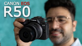 Canon EOS R50 Unboxing and Overview 4K Video Eye AF Hindi [upl. by Wilbert]