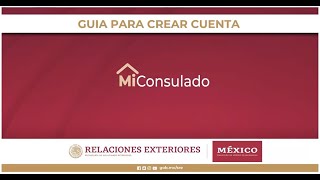 ¿Cómo crear tu cuenta para ingresar al portal de citas MiConsulado [upl. by Savinirs]