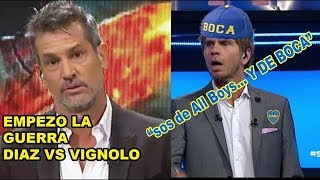 Pollo Vignolo vs Diego Diaz INDIRECTAS EN TV ARGENTINA [upl. by Adnohsar]