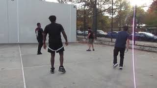 Pomonok Park  Jay amp Kevin vs Fredo amp Vic D  Doubles Game 2 Filmed By Handball Social  1162024 [upl. by Hedve]