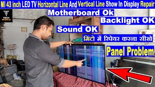 mi led tv display problem  mi led tv horizontal line repair  mi led tv vertical line repair miled [upl. by Merissa]