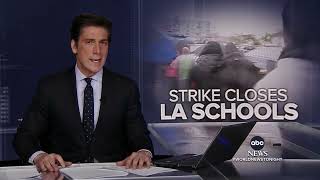 ABC World News Tonight 3 21 23 SEIU Strike [upl. by Ailalue]