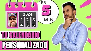 ✅Como hacer CALENDARIO PERSONALIZADO GRATIS en 5 minuto [upl. by Dahs]