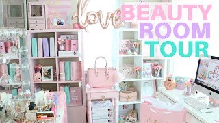 MY BEAUTY ROOM TOUR 2017👑💕 SLMissGlam👑💕 [upl. by Netta]