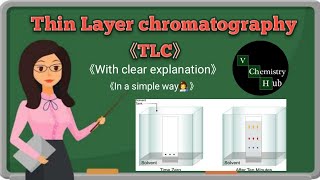 Thin Layer Chromatography  V Chemistry Hub [upl. by Yirinec]