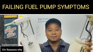 10 SYMPTOMS OF A FAILING FUEL PUMP GOING BAD STALLING AND CRANK BUT WONT START [upl. by Annyahs]