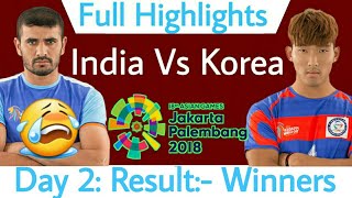 Asian Games 2018 India vs South Korea Full Highlights [upl. by Mcnair958]