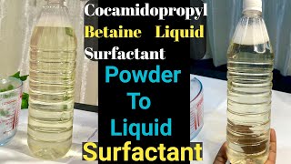 How To Make Cocamidopropyl Betaine liquid Liquid Surfactant cocamidopropylbetaine surfactant [upl. by Paget]