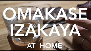 【OMAKASE IZAKAYA at home】Japanese sake with seared bonito cheese [upl. by Luanne]