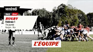 Bourgoin vs Nice bandeannonce  RUGBY  FÉDÉRALE 1 [upl. by Morgen]