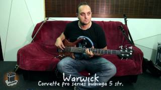 Warwick Corvette Pro Series Bubinga 5 str [upl. by Rehotsirk]