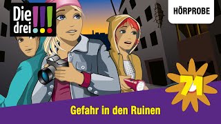 Die drei   Folge 71 Gefahr in den Ruinen  Hörprobe zum Hörspiel [upl. by Nawek]