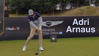 Adri Arnaus Golf Swing  Driver Slow Motion [upl. by Jarlathus859]