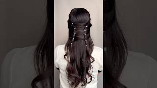 Easy and quick hairstyles for long hair 🫶🏻 hairstyle hair hairtok longhair explorepage [upl. by Miltie]