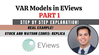 How to estimate and interpret VAR models in Eviews  Vector Autoregression model [upl. by Magas307]