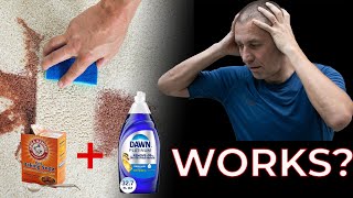 Carpet Stain Baking Soda Does NOT WORK [upl. by Sandie]