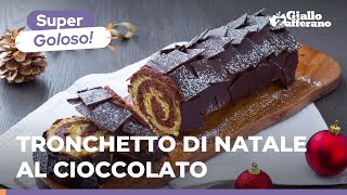 TRONCHETTO DI NATALE AL CIOCCOLATO  Goloso e perfetto per le Feste [upl. by Arianne]