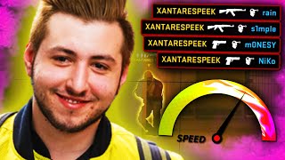 Top 30 Fastest XANTARES PEEKS Of All Time In CSGO [upl. by Ahsie]