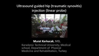 Ultrasound guided hip traumatic synovitis injection linear probe by Prof Murat Karkucak MD [upl. by Attiuqihc]