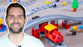 How to extend your LEGO DUPLO Steam Train set  Train Tracks and Train Bridge Review [upl. by Knowlton800]