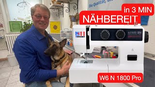 WERTARBEIT Nähmaschine W6 N 1800 Pro Einfach Genial Alle Funktionen Kein Schnickschnack Stylisch [upl. by Aneryc15]