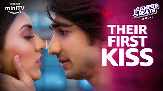 Shantanu Maheshwari Aur Shruti Sinha Ki first kiss😱 Campus Beats Season 2  Amazon miniTV [upl. by Bobette]