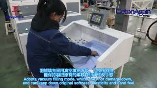 Richpeace Automatic Doublehead Eightscale Down amp fiber filling machine video [upl. by Penoyer]