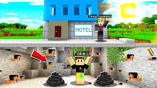 I Stayed At A DISGUSTING Hotel What I Found BELOW Will Shock You Minecraft [upl. by Armallas]