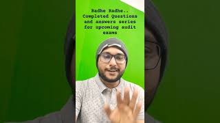 Radhe radhe completed questions and answers series ca final audit [upl. by Giuseppe]