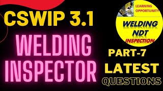 CSWIP 3 1 Welding Inspector Exam latest Questions Part 7 [upl. by Zumwalt]