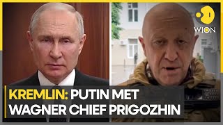 The PutinPrigozhin meet Wagner to continue fighting for Russia  RussiaUkraine War  WION [upl. by Aneloj386]