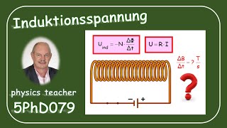 Physik 5PhD079 Induzierte Spannung [upl. by Anirtep]