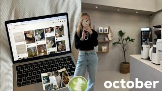 october vlog  reading journaling amp early mornings [upl. by Pallaton438]