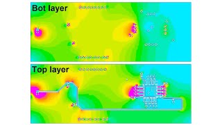 free Multilayer PDN simulation for KiCad FEMM 42 Finite Element Analysis ground bouncevoltage drop [upl. by Enair]