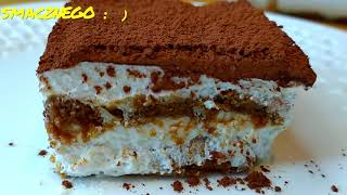 TIRAMISU☕ Jak zrobić nieziemsko smaczne domowe tiramisu bez jajek❗👍 [upl. by Elva247]