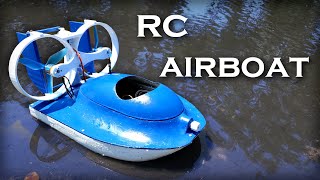 RC Airboat with a Water Cannon [upl. by Ramled172]