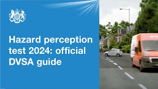 Hazard perception test 2024 official DVSA guide [upl. by Niret]