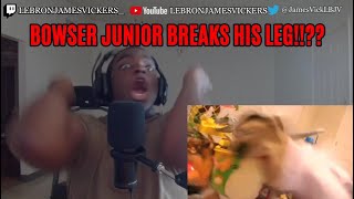 SML Movie Bowser Juniors Broken Leg REACTION [upl. by Atir]