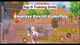 Top 5 PUBG Training Drills To Improve Overall Gameplay [upl. by Aicilana559]