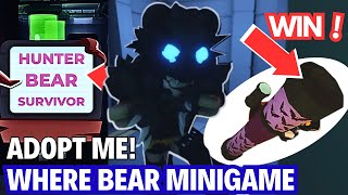 🎯How to ALWAYS WIN Where Bear Minigame in Adopt Me 😱ROLE of SURVIVOR HUNTER BEAR GHOST ROBLOX [upl. by Sanfo]