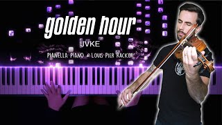 JVKE  golden hour  Piano amp Violin Cover by Pianella Piano amp Louis Pier Racicot music4humans [upl. by Ttik]