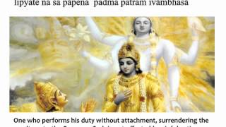 Bhagavad Gita Chapter 5  Verse 10 [upl. by Idaf912]