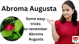 Abroma Augusta  some easy tricks and tips to remember diabetes mellitus materiamedica [upl. by Ahkihs299]