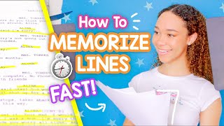 How to Memorize Lines for Acting Auditions Fast amp Easy Techniques [upl. by Mozes159]