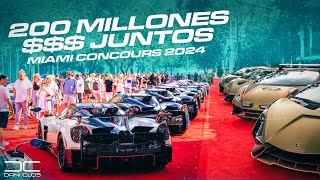 12 PAGANIS 10 BUGATTIS Y 200 MILLONES  en COCHES  MIAMI CONCOURS 2024 DaniClos [upl. by Acyre978]