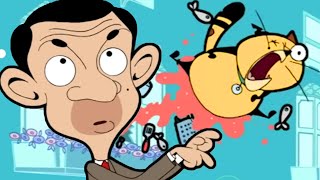 Mr Beans Cat Goes FLYING  Mr Bean Animated Season 1  Mr Bean [upl. by Irehc]