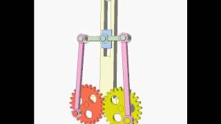 Gear and linkage mechanism 9b [upl. by Lavicrep]